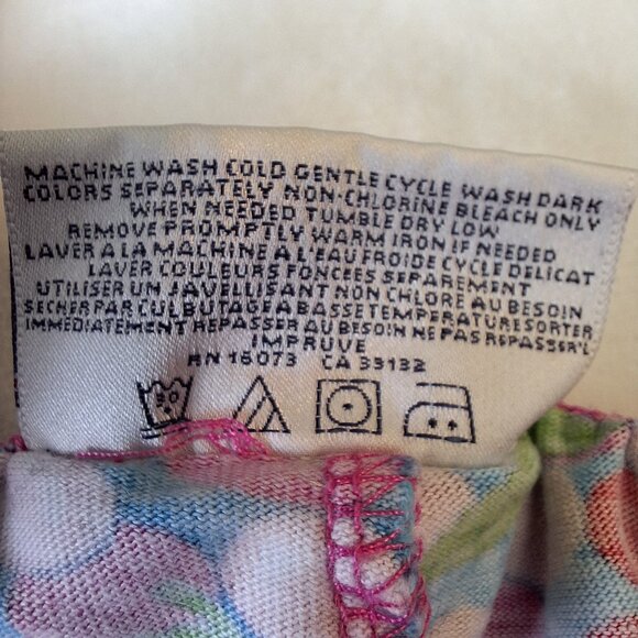 Tommy Hilfiger Cherries Fruit Lounge Pajama Capri Womens XL Elastic Waist Cotton - Picture 7 of 12